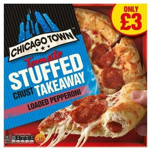 2 x Chicago Town Takeaway Pepperoni Pizza 645g (TWIN PACK)
