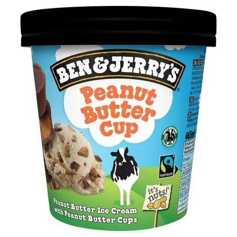 Ben & Jerry's Peanut Butter Cup Ice Cream 465ml