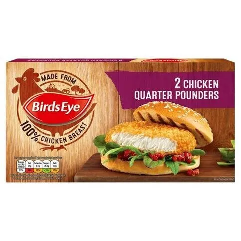 Birds Eye Chicken Quarter Pounders 2Pk