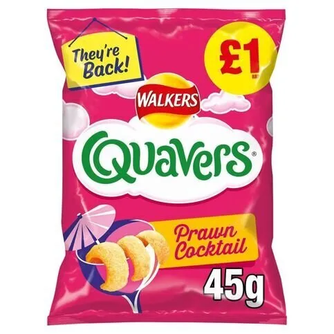 BUY 1 GET 1 FREE - Quavers Prawn Cocktail 45g