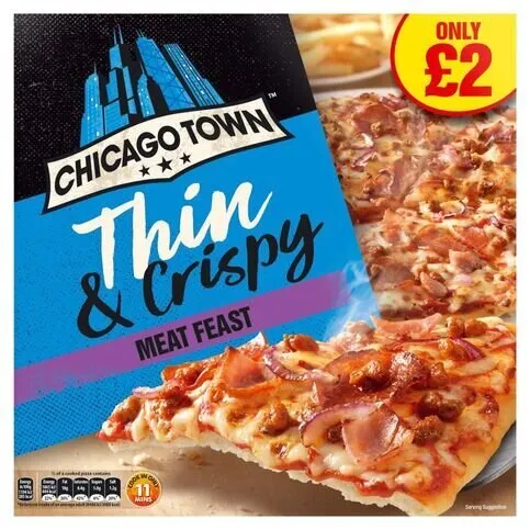 Chicago Town Thin Meat Feast 325g