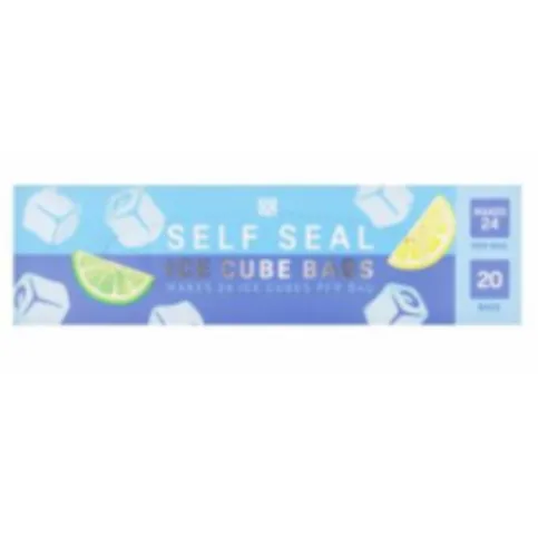 Co-op 20 Self Seal Ice Cube Bags