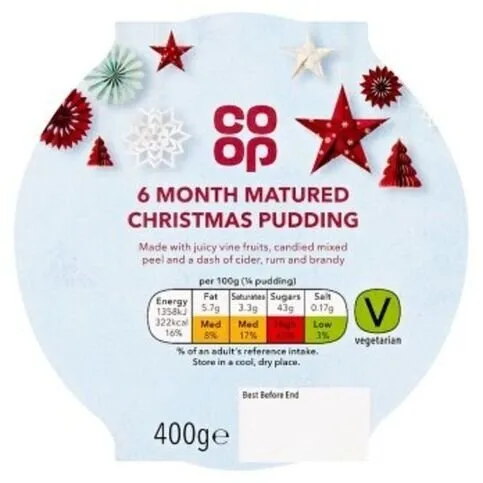 Co-op 6 Month Matured Christmas Pudding 400g