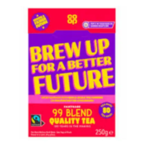Co-op 99 Blend Fairtrade Tea 80 Tea Bags 250g