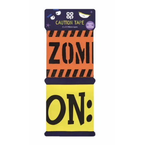 Co-op Caution Tape 2 x 2.5 Metre Tapes