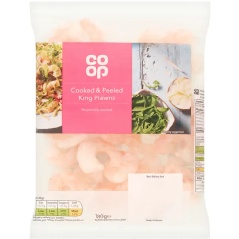 Co-op Cooked & Peeled King Prawns 200g