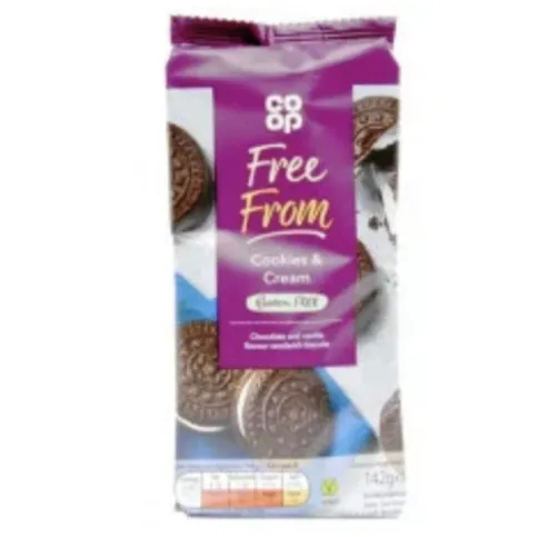 Co-op Free From Cookies & Cream Biscuit 142G