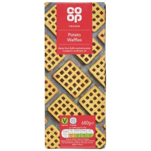 Co-op Frozen Potato Waffles 680g