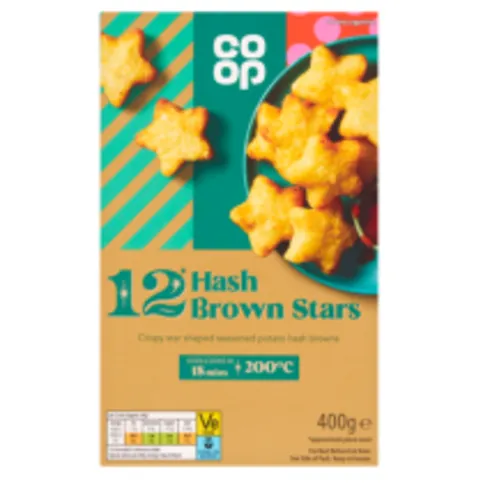 Co-op Hash Brown Stars 400G
