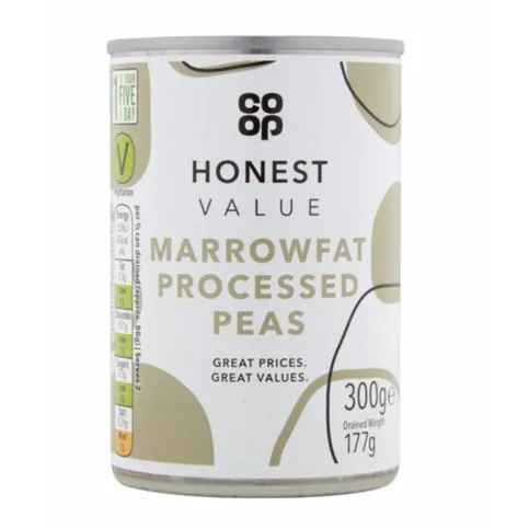 Co-op Honest Value Marrowfat Processed Peas 300g
