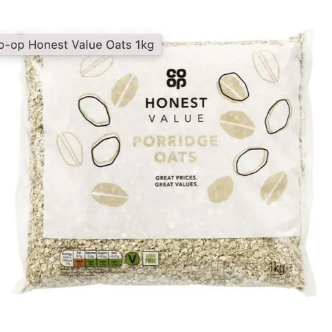 Co-op Honest Value Oats 1kg