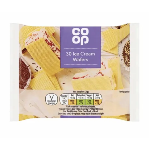 Co-op Ice Cream 48 Wafers
