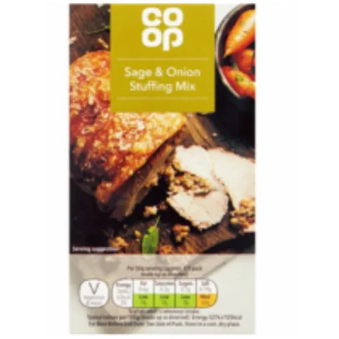 Co Op Sage and Onion Stuffing 170g