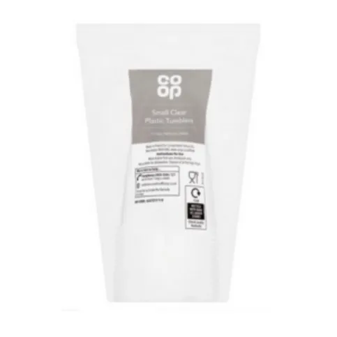 Co-op Small Clear Plastic Tumblers 12 Pack