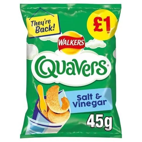 **DATED 06.08**Quavers Salt & Vinegar 45g