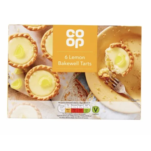 **DATED 06.12**Co-op 6 Lemon Bakewell Tarts