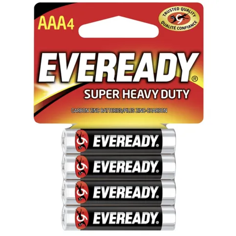 Eveready Super Heavy Duty Batteries AAA