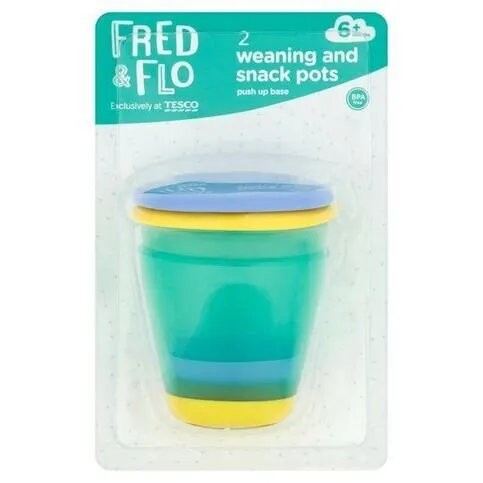 Fred & Flo 2 Weaning & Snack Pots