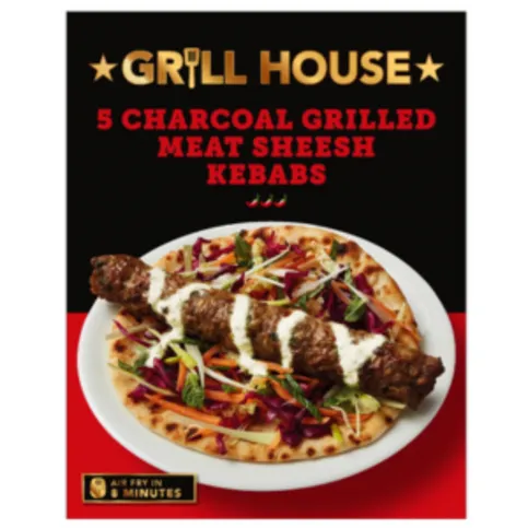 Grill House 5 Charcoal Grilled Meat Sheesh Kebabs 250g