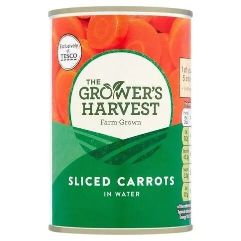 Growers Harvest Sliced Carrots 300g