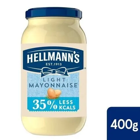 Hellmanns Light Mayonnaise Jar 400g