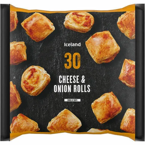 Iceland 30 (Approx.) Cheese & Onion Rolls 540g