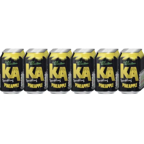 KA Sparkling Pineapple Fizzy Drink 24 X 330ml