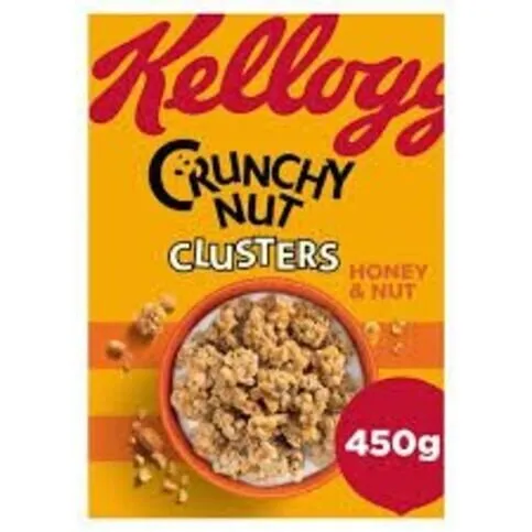 Kelloggs Crunchy Nut Honey & Nut Clusters 450g