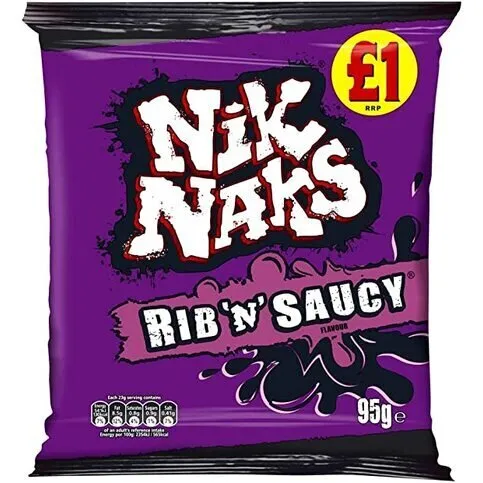 NikNaks Rib & Saucy 75g