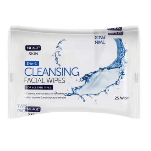 Nuage 3 In 1 Cleansing Wipes 2 x 25pk