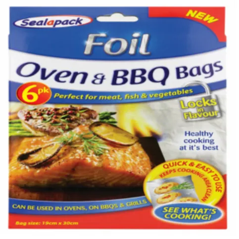 Sealapack Foil Oven & BBQ Bags 6 Pack