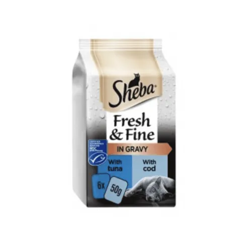 Sheba Fresh & Fine Fish Collection in Gravy6x50g