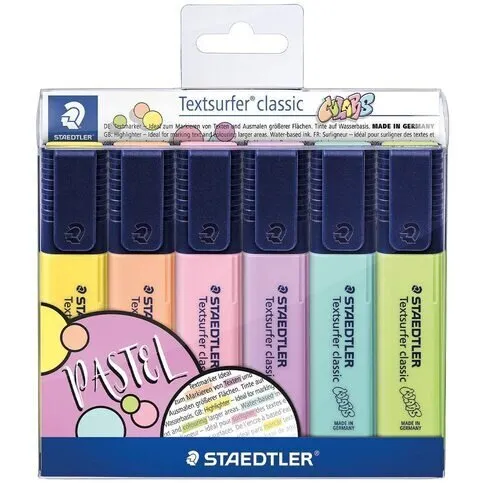 Staedtler Pastel Highlighters 6pk
