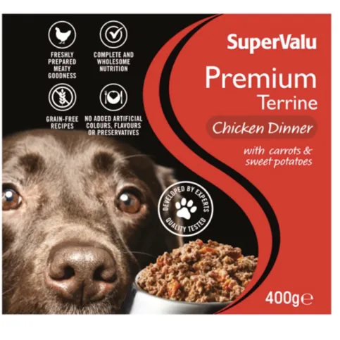 SuperValu Premium Terrine Chicken Dinner Dog Food (400 g)