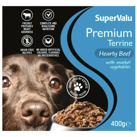 SuperValu Premium Terrine Hearty Beef Dog Food (400 g)