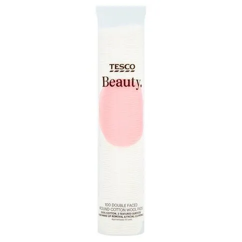 Tesco 100 Round Cotton Wool Pads