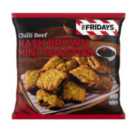 TGI Fridays 10 (approx.) Chilli Beef Hash Brown Mini Toasties 400g