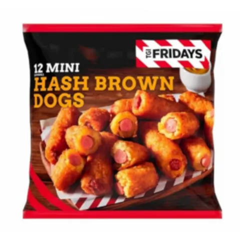 TGI Fridays 11 (approx.) Mini Hash Brown Dogs 385g