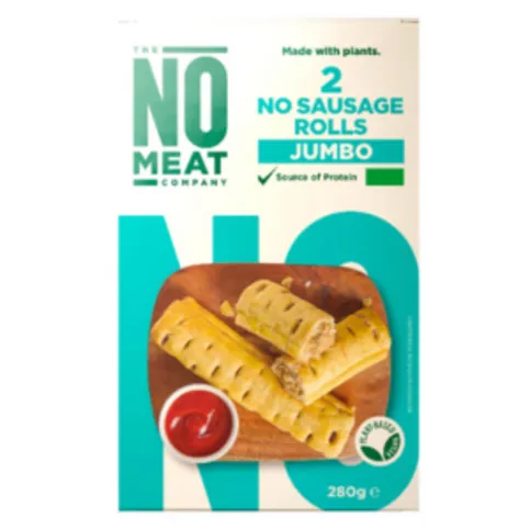 The No Meat Company 2 Jumbo No Sausage Rolls 280g